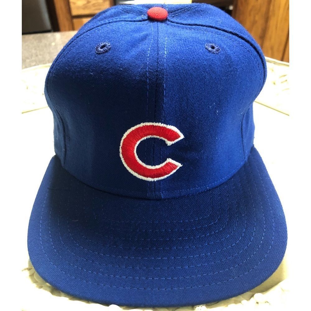 VTG MLB CHICAGO CUBS FITTED HAT SZ 7 1/4